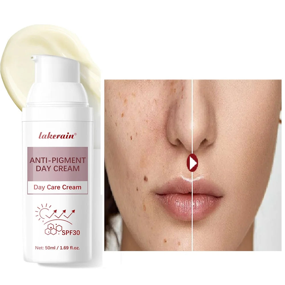 Anti-Pigment Day Cream SPF 30 Brightening Natural Inhibit Melanin Whitening and Spot Removal Outdoor Sun SKincare makeup