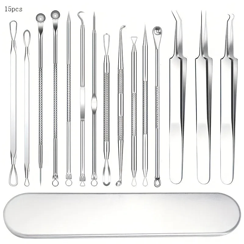 11/15pcs Blackhead Tools Deep Cleansing Facial Skincare Set for Mom,All Skin Types,Ideal Gift for Facial Care,Facial Care Tools