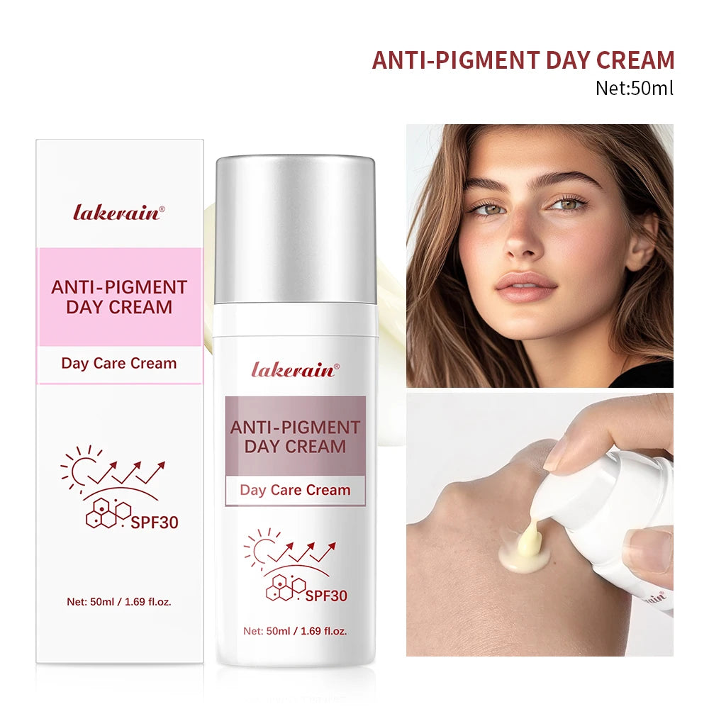 Anti-Pigment Day Cream SPF 30 Brightening Natural Inhibit Melanin Whitening and Spot Removal Outdoor Sun SKincare makeup