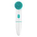 Electric Silicone Face Cleansing Brush Waterproof 2 in 1 Double Head, Sonic Vibration Facial Pore Cleaner Skincare Beauty Tool