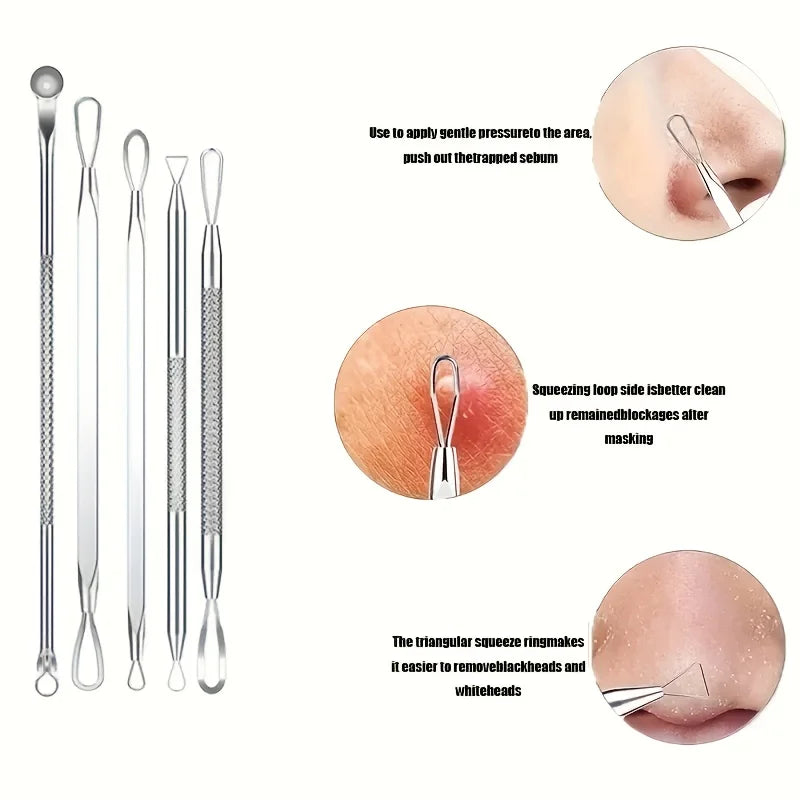 11/15pcs Blackhead Tools Deep Cleansing Facial Skincare Set for Mom,All Skin Types,Ideal Gift for Facial Care,Facial Care Tools