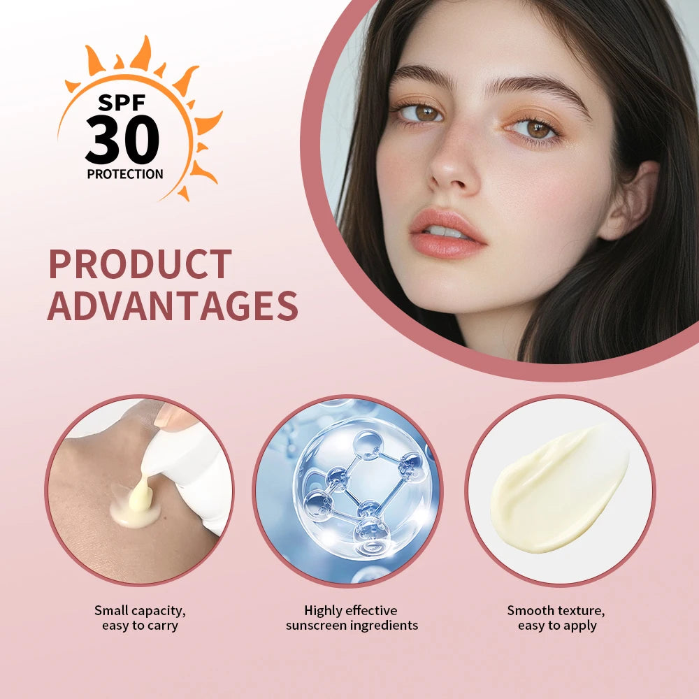 Anti-Pigment Day Cream SPF 30 Brightening Natural Inhibit Melanin Whitening and Spot Removal Outdoor Sun SKincare makeup